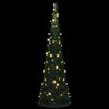 vidaXL K&uuml;nstlicher Pop-Up-Weihnachtsbaum mit Beleuchtung Gr&uuml;n 150 cm
