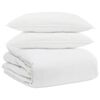 vidaXL Bettdecken Set mit Kissen 3 pcs Wei&szlig; Daunenfeder