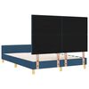 vidaXL Bettgestell mit Kopfteil Blau 140 x 200 cm Stoff