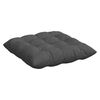 vidaXL Sitzkissen 4 pcs Dunkelgrau 40 x 40 x 6 cm Cordstoff