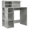 vidaXL Schreibtisch Beton Grau Holzwerkstoff 90 x 48 x 101,5 cm