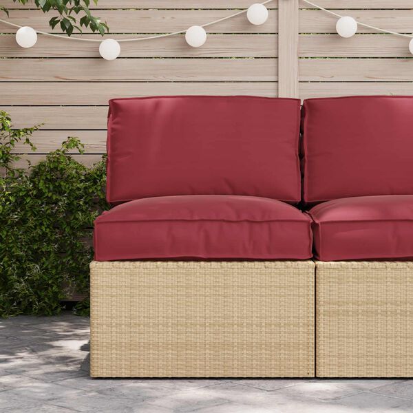 vidaXL Pallet Kissen Set 2 pcs Creme 80 x 80 x 12 cm Oxford-Stoff