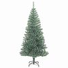 vidaXL K&uuml;nstlicher Weihnachtsbaum beschneit mit LED Licht 210 cm