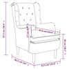vidaXL Sessel mit Beinen aus Massivem Kautschukholz Dunkelgr&uuml;n Stoff