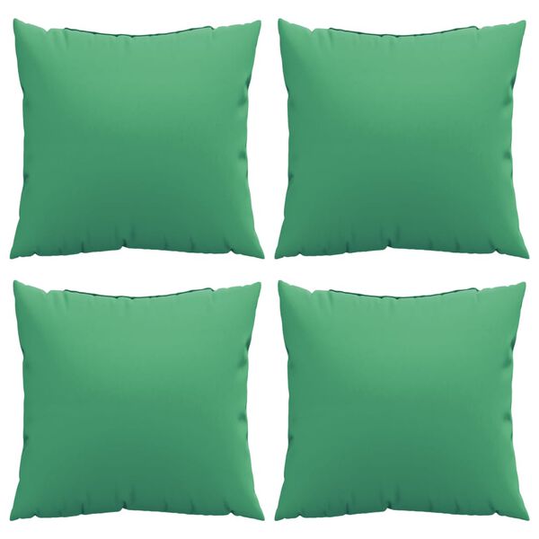 vidaXL Zierkissen 4 Stk. Gr&uuml;n 40x40 cm Stoff