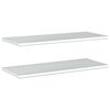 vidaXL Wandregale 2 Stk. 100x40 cm Silbern Edelstahl