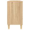 vidaXL Waschbeckenunterschrank Sonoma-Eiche 80x33x60 cm Holzwerkstoff