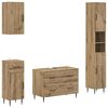 vidaXL 4-teiliges Badezimmer-Schrank-Set HAARLEM Artisan-Eiche