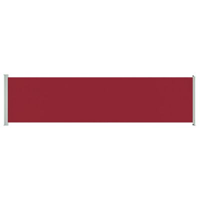 vidaXL Seitenmarkise Ausziehbar 600x160 cm Rot