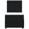 vidaXL Boxspringbett mit Matratze Schwarz 80x200 cm Samt
