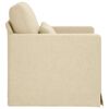 vidaXL Sofa 60cm Creme Metall