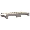 vidaXL Tagesbett Ausziehbar Taupe 100x200 cm Stoff