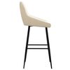 vidaXL Barhocker 2 Stk. Creme Samt