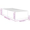 vidaXL Bettgestell ohne Matratze Hellgrau 90x190 cm Samt