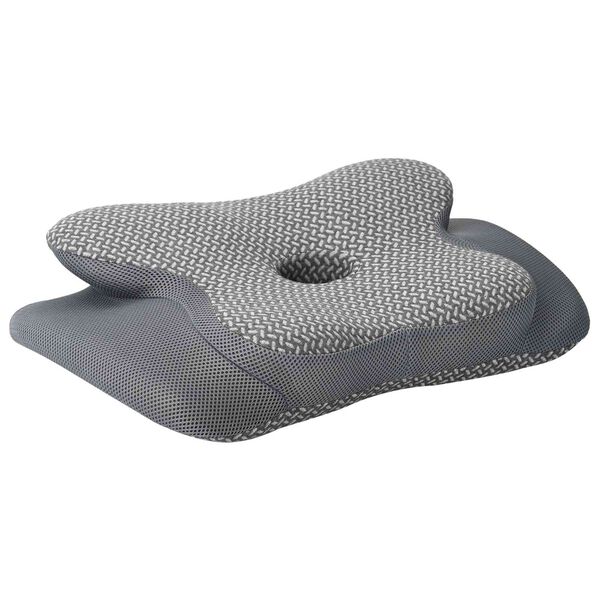 vidaXL Kopfkissen mit Kissen Grau 60 x 37 x 13 cm Polyester