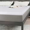 vidaXL Matratzenauflage Wei&szlig; 160 x 200 cm Jacquard Stoff