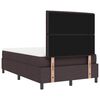 vidaXL Boxspringbett mit Matratze Dunkelbraun 120 x 200 cm Stoff