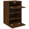 vidaXL TV-Wandschrank mit LED-Leuchten Braun Eichen-Optik 40x30x60,5cm