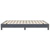 vidaXL Bettgestell ohne Matratze Dunkelgrau 160x210 cm Samt