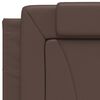 vidaXL Bett "Viana" mit Matratze Braun 80x200 cm Kunstleder