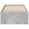 vidaXL Bettgestell Betongrau 100x200 cm Holzwerkstoff