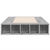 vidaXL Bettgestell Grau Sonoma 90x200 cm Holzwerkstoff
