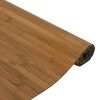 vidaXL Teppich Rechteckig Braun 60x200 cm Bambus