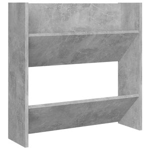 vidaXL Wand-Schuhschrank Betongrau 60x18x60 cm Holzwerkstoff