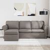 vidaXL Sofa 180cm Taupe Metall