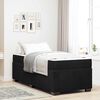 vidaXL Bettrahmen mit Matratze Schwarz 90 x 190 cm Stoff