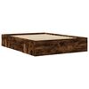vidaXL Bettgestell ohne Matratze R&auml;uchereiche 120x190 cm Holzwerkstoff
