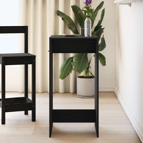 vidaXL Bartisch Schwarz Eichen-Optik 51 x 50 x 103,5 cm Holzwerkstoff