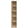 vidaXL Eckregal Artisan-Eiche 33x33x165 cm Holzwerkstoff