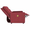 vidaXL 3-Sitzer Massagesessel Weinrot Stoff
