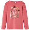 Kinder-Langarmshirt Altrosa 92