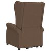 vidaXL Massagesessel mit Aufstehhilfe Braun Stoff