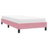 vidaXL Bettgestell ohne Matratze Rosa 80x220 cm Samt