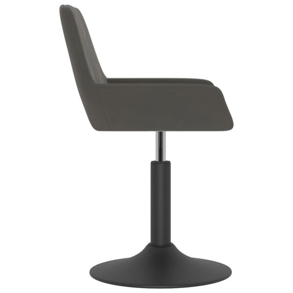 vidaXL Barhocker Dunkelgrau Samt