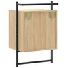 vidaXL Wand-Nachttische 2 Stk. Sonoma-Eiche 40x30x61 cm Holzwerkstoff
