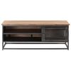vidaXL Couchtisch Grau 90x50x35 cm Massivholz Akazie