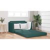 vidaXL Schlafsofa 110cm Dunkelgr&uuml;n Stoff