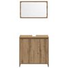 vidaXL 3-tlg. Badm&ouml;bel-Set Artisan-Eiche Holzwerkstoff
