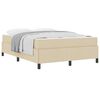 vidaXL Boxspringbett Creme 160 x 200 cm Stoff