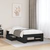 vidaXL Bettgestell Schwarz 90x200 cm Holzwerkstoff