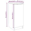 vidaXL Schuhregal Betongrau 30x35x70 cm Holzwerkstoff