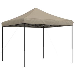 vidaXL Party-Zelt 292 x 292 x 315 cm Taupe Oxford-Stoff
