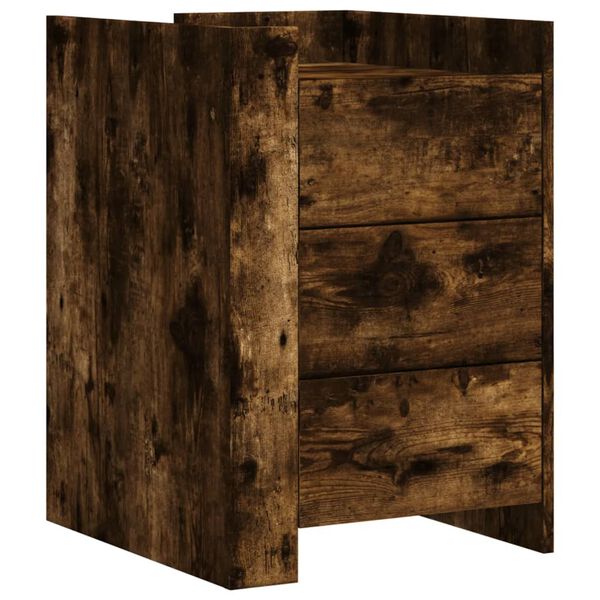 vidaXL Nachttisch R&auml;uchereiche 45x50x65 cm Holzwerkstoff