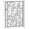 vidaXL Gartentor 100x125 cm Verwitterungsstahl Trace-Design