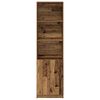 vidaXL Highboard Altholz-Optik 50x35x180 cm Holzwerkstoff