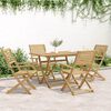 vidaXL Gartenst&uuml;hle 4 Stk. Klappbar 54,5x61,5x86,5cm Massivholz Akazie